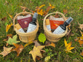 Fall Gift Basket - Choice of Apple or Pumpkin - Grass Fed Tallow Soap - Tallow Lotion -  Tallow Lip Balm