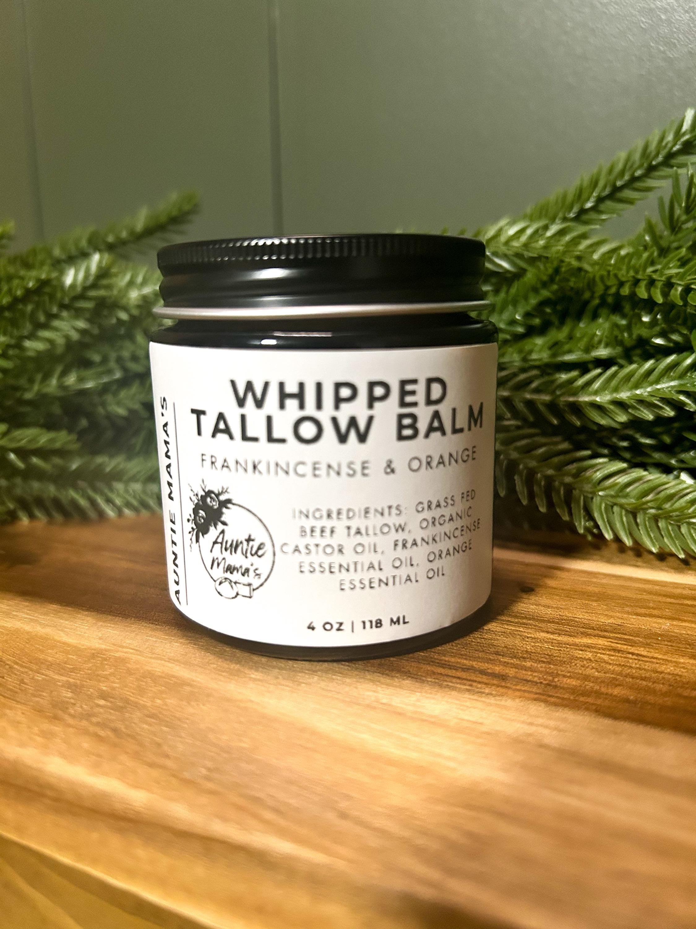 Grass Fed Whipped Tallow Balm, Organic Skin Cream, Tallow Body Butter