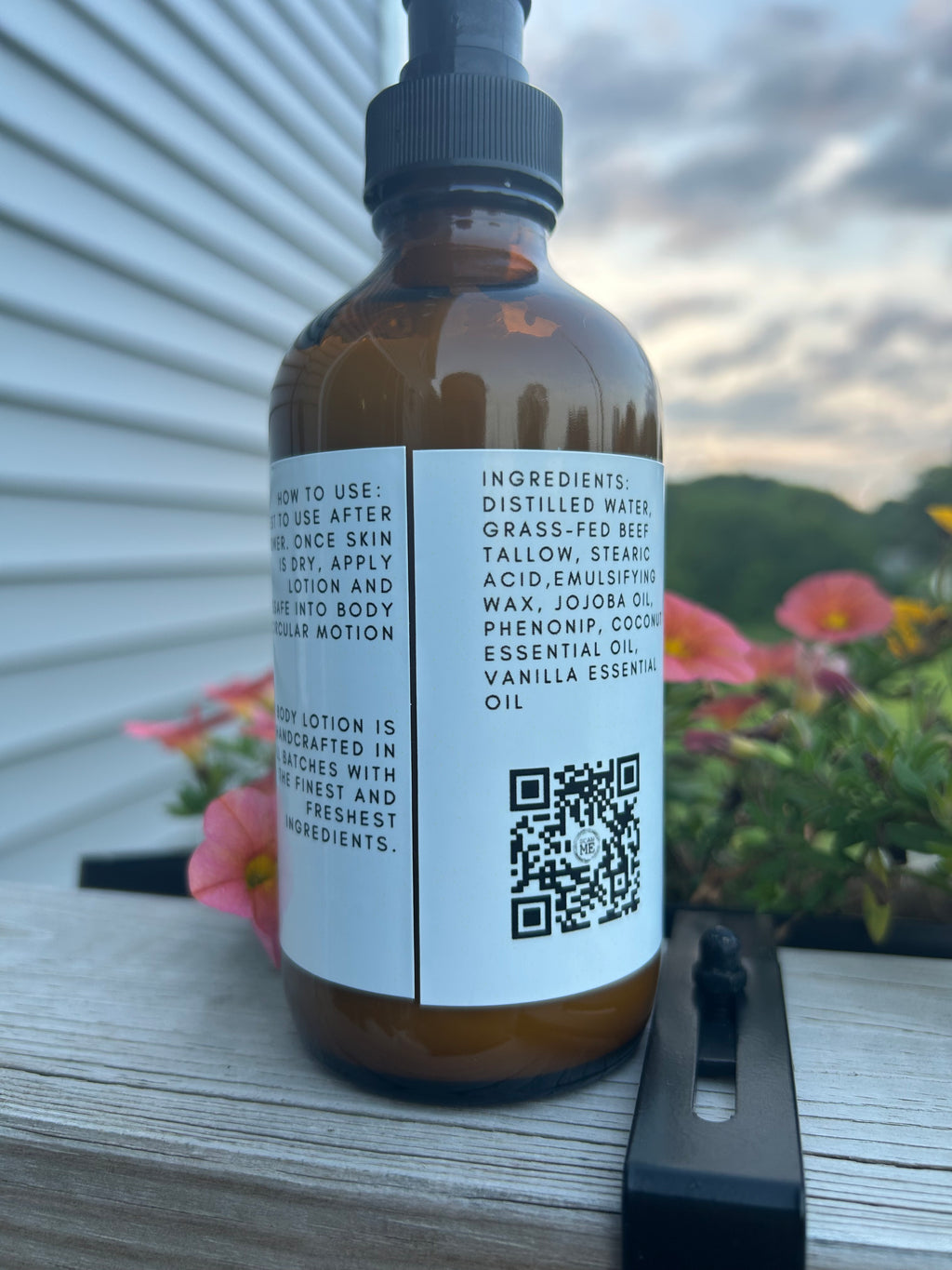 Grass Fed Tallow Lotion - Coconut & Vanilla - 8 oz