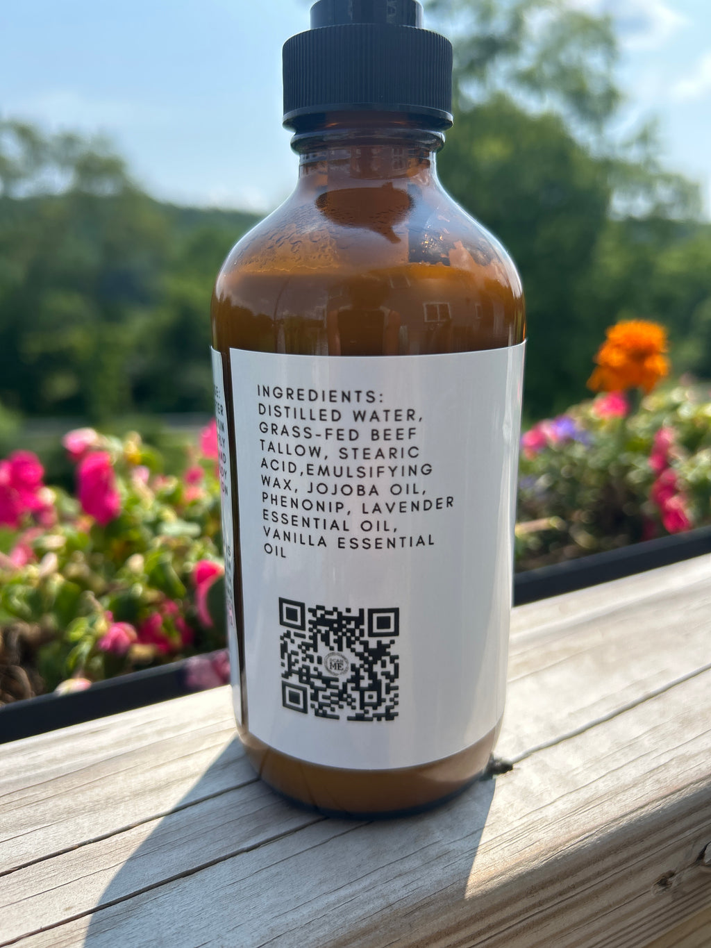 Grass Fed Tallow Lotion - Lavender & Vanilla - 2 oz or 8 oz Bottles