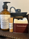 Unscented Grass Fed Whipped Tallow Bundle, Tallow Soap Bar, Body Lotion and Lip Balm