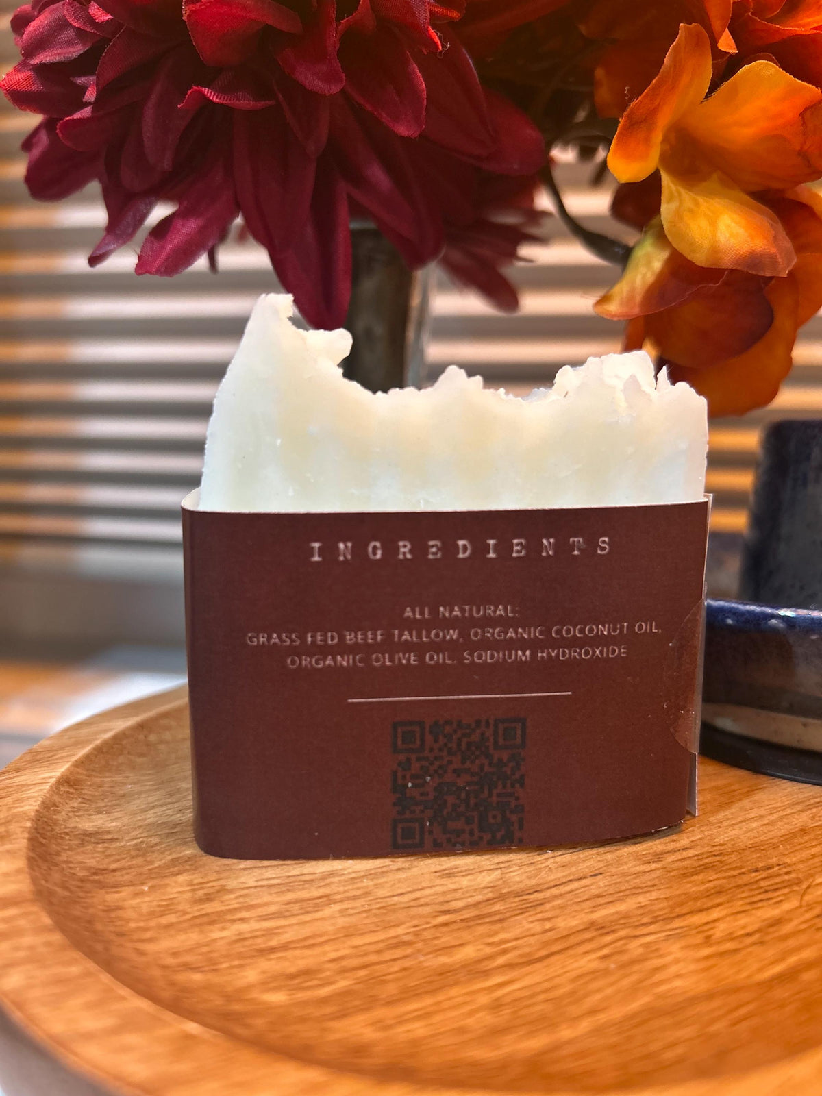 Grass Fed Tallow Bar Soap - Unscented - Essential Oil Free
