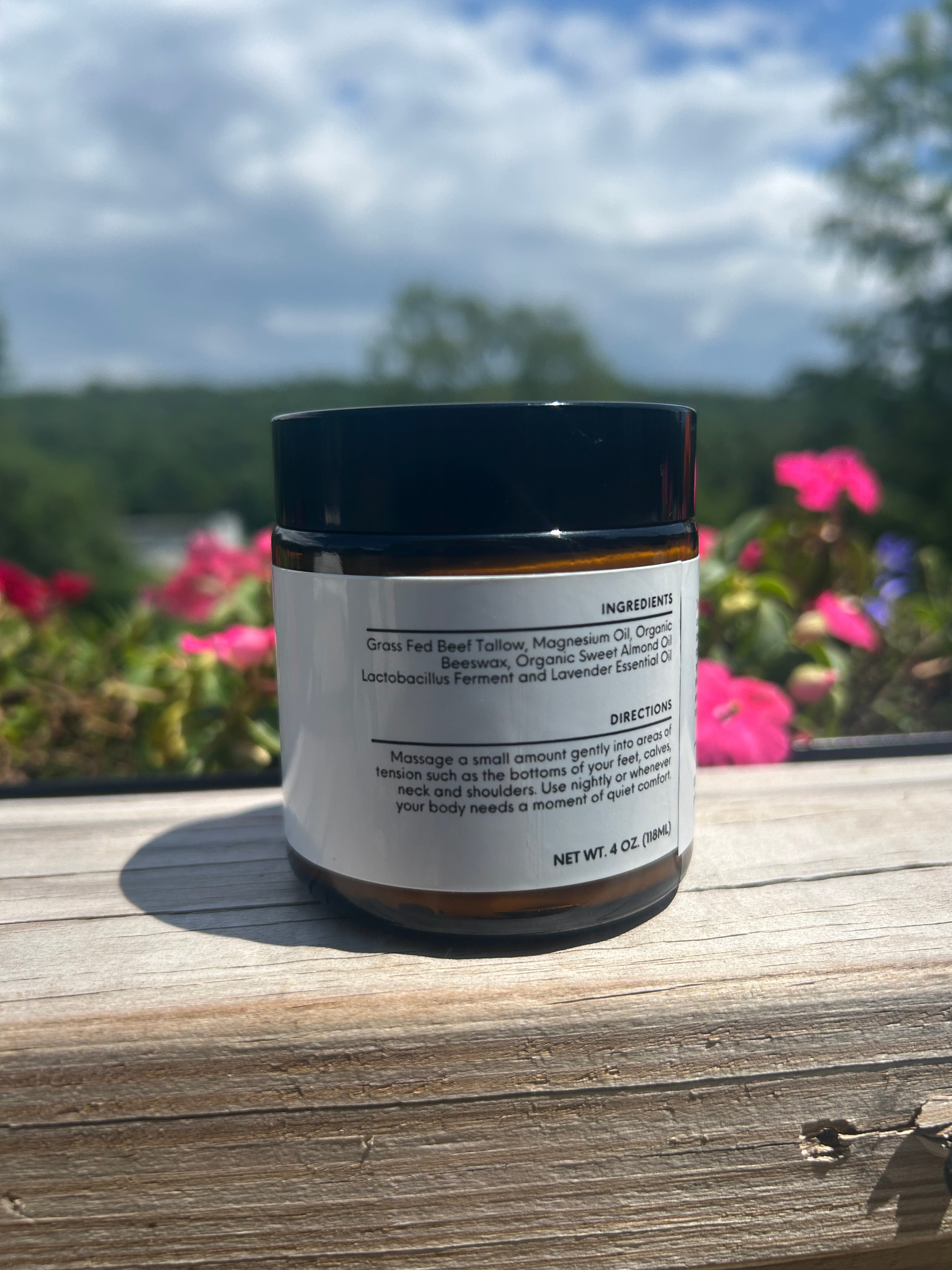 Grass Fed Whipped Tallow Balm, Organic Skin Cream, Tallow Body Butter