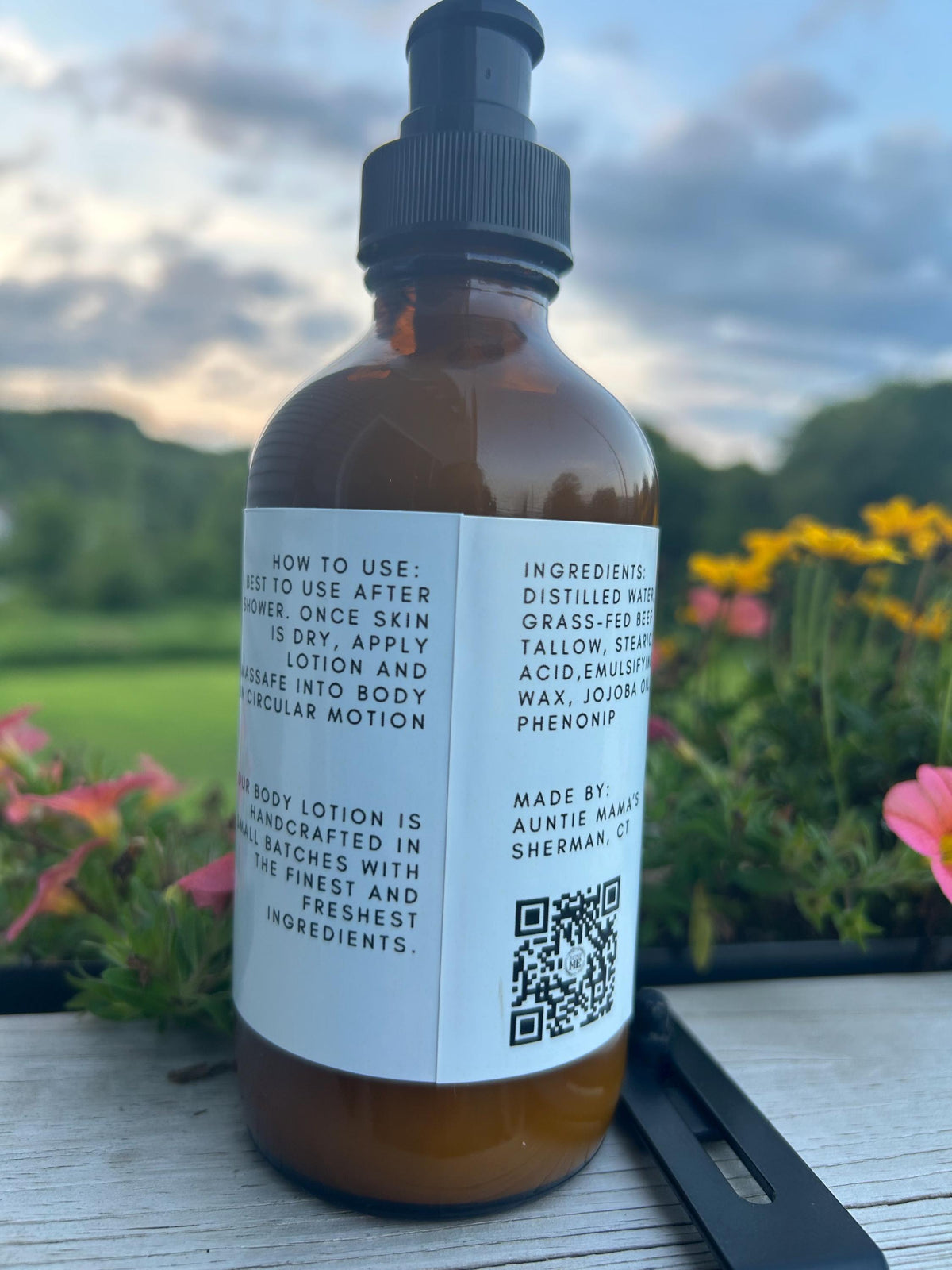 Grass Fed Tallow Lotion - Unscented - Choice of 2 oz or 8 oz - Essential Oil Free, Great for Senstive Skin