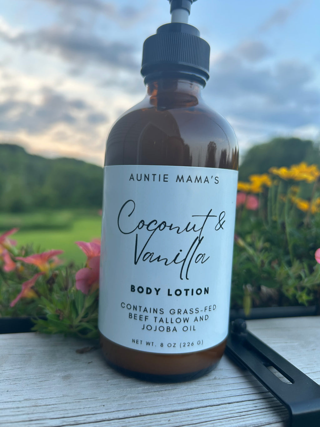 Grass Fed Tallow Lotion - Coconut & Vanilla - 8 oz